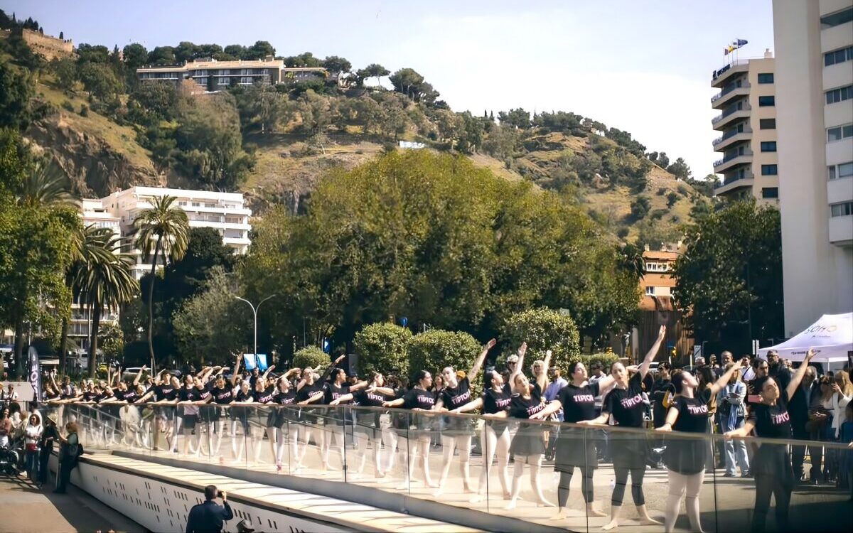 Antonio Banderas Oversees 600 Ballerinas In Stunning Open-air Ballet Class On Malaga Port Waterfront