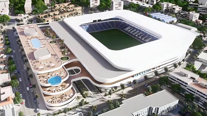 Plans for the new Marbella stadium.