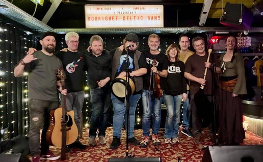 Rodriguez Celtic Band with whoever else is invited on stage.