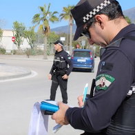 Mijas local police random roadside checks.