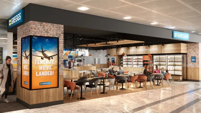 Design for new Tenerife Sur Greggs branch.