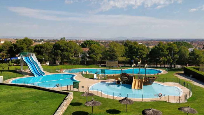 The pools.