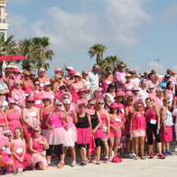 Maria and the Pink Ladies on a previous charity walk.