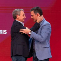 Zapatero and Sánchez together in 2022.