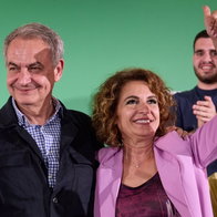 Ex PM José Luis Rodríguez Zapatero with María Jesús Montero.