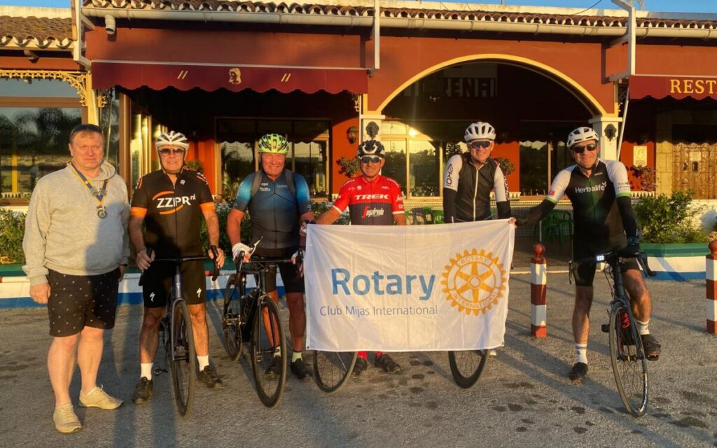 Mijas Rotarians smash charity cycle targets to build new Alzheimer’s centre for AFA