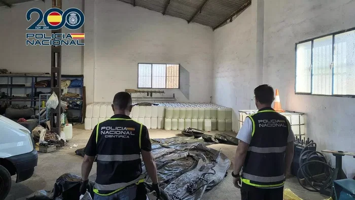 Drug trafficker's warehouse in Torrox.