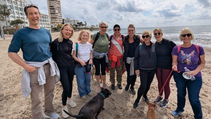 Sober Socials on the prom in Mijas.
