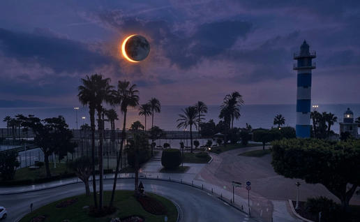 AI helped image of Torre del Mar.