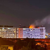 Drone explosion in Galati, Romania.