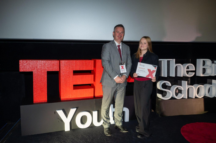 Nina at TEDxThe British School of Málaga Youth 