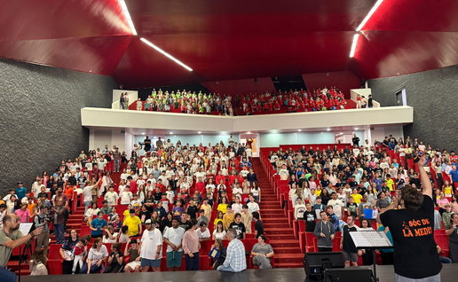 The auditorium.