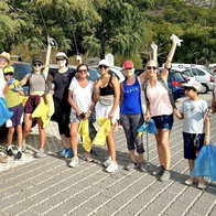 Eco Amigos out on a socially-minded clean up.