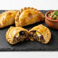 A tasty meat, egg and olive empanada at Müna Kümey.