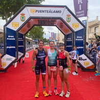 The female podium.