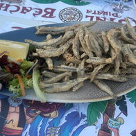 Fried fish at Royal beach Pirata calahinda