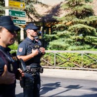 Police officers patrolling the streets of Granada