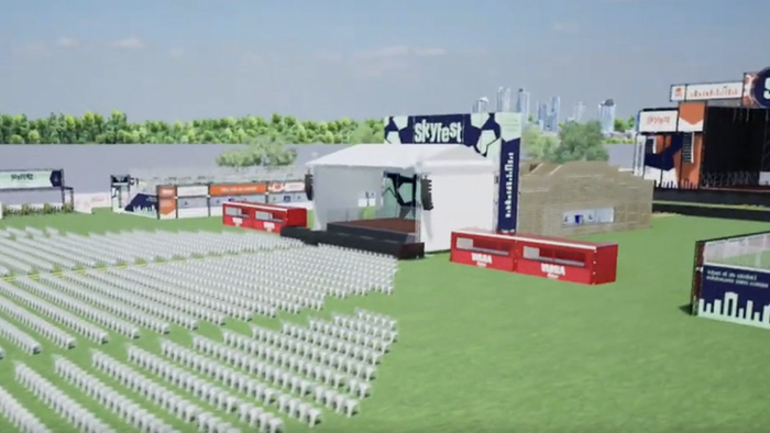 Digital rendering of the new SkyFest events venue in Benidorm