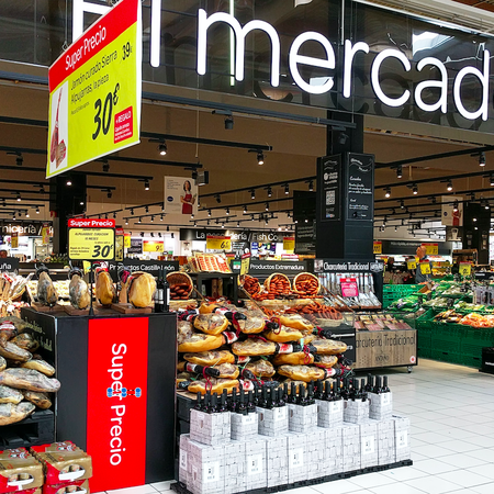 Inside a supermarket in Spain