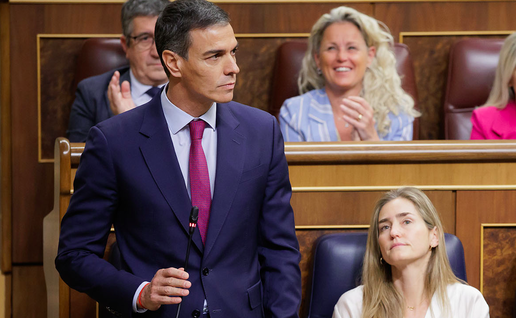 Spanish PM Pedro Sánchez in congress