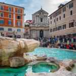 Tourist begs police not to fine her after swimming in the Trevi Fountain during heatwave