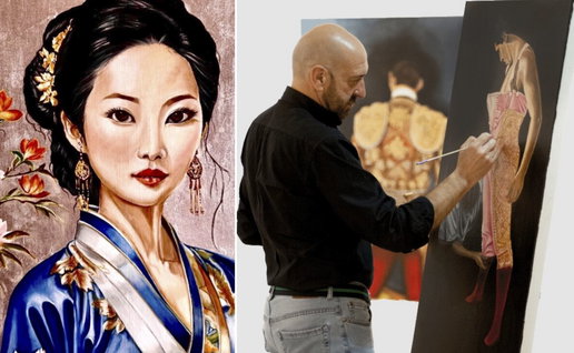 The art of Jesús Ortiz .