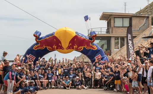 Wings for Life race at Almeria's Lunar Cable park