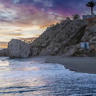 Carabeo beach in Nerja.