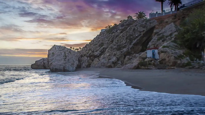 Carabeo beach in Nerja.