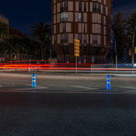 Darkened street in Spain during the April 2025 blackout that left thousands of households without electricity.