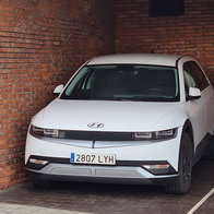 Car parked inside a private garage space in Spain