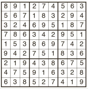 easy sudoku 2132