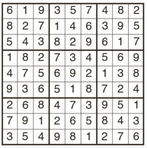 easy sudoku 2133