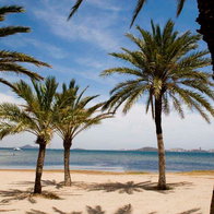 A beach in Cartagena.