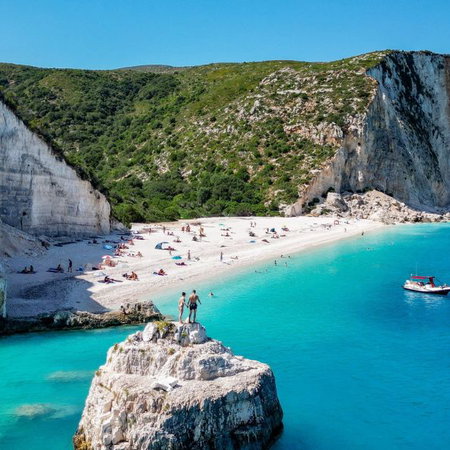 Fteri beach in Kefalonia