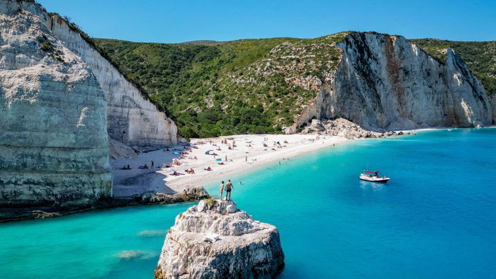 Fteri beach in Kefalonia