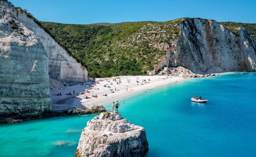 Fteri beach in Kefalonia