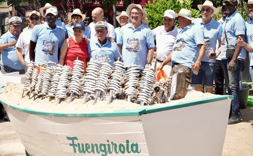 Fuengirola sardine skewers espetos