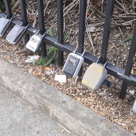 lock boxes on railings so be removed