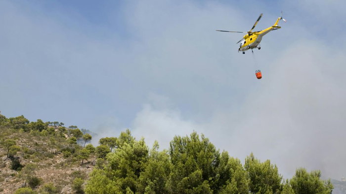 Mallorca forest fire warning
