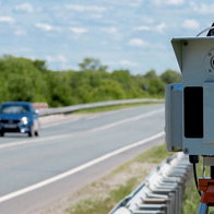 Temporary speed trap set by Guardia Civil
