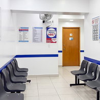Interior of auxiliary healthcare clinic in Valencia region