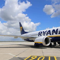 Ryanair flight lands before time.