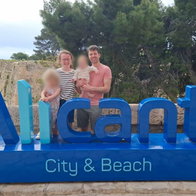 Sarah & Philipp with Heidi and Lily in Alicante.
