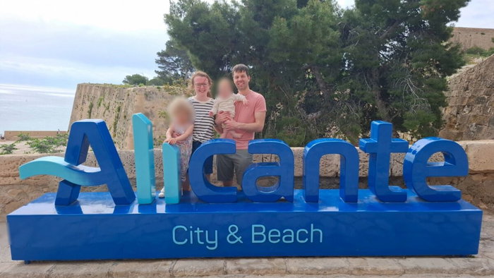 Sarah & Philipp with Heidi and Lily in Alicante.