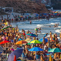 Mil Palmeras, Spain, in the summer.