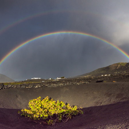 The sun comes out in Lanzarote.