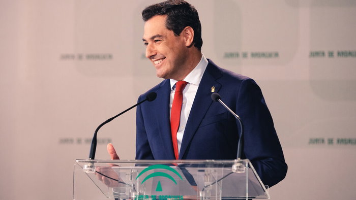 Juanma Moreno Bonilla, president of the Andalucia region.