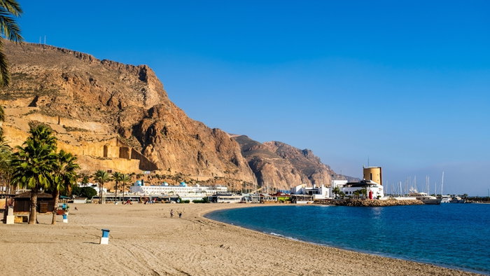 Beautiful Mediterranean landscape seaside in Almería