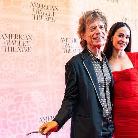 Mick Jagger and girlfriend Melanie Hamlick.